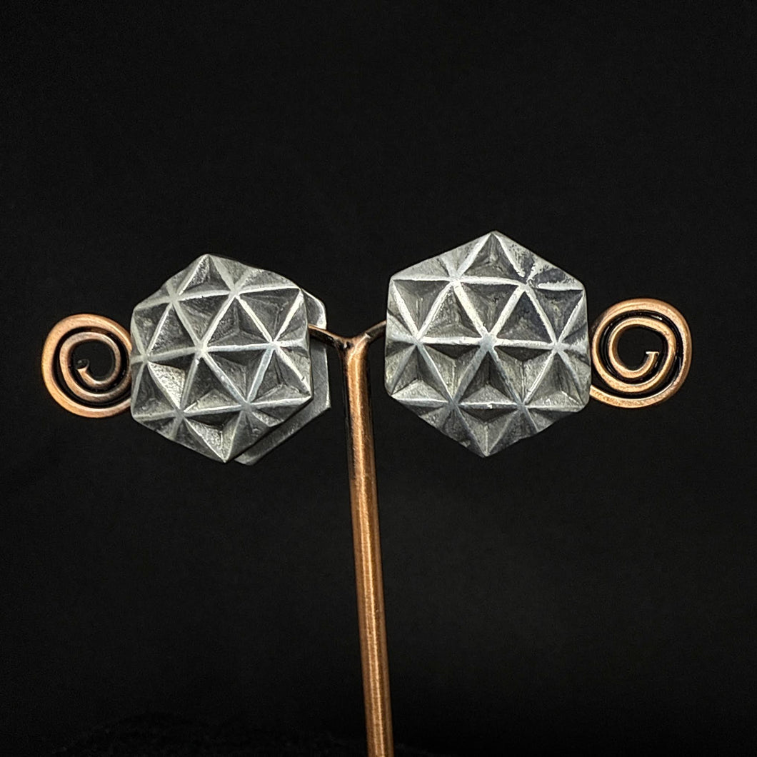 Hexagonal White Brass Weights