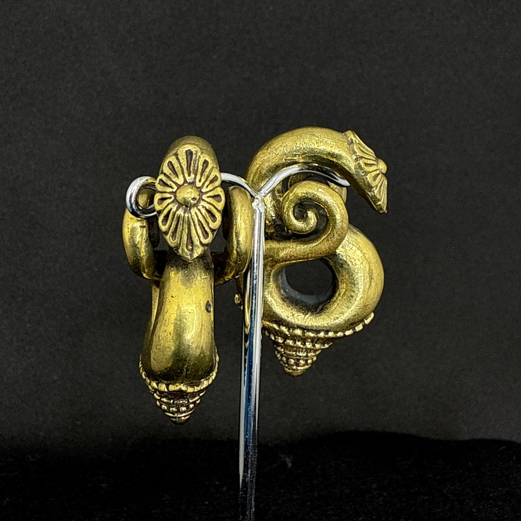 Floral Brass Weights