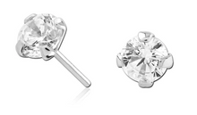 Load image into Gallery viewer, GoldyLuxe · Prong Set CZ
