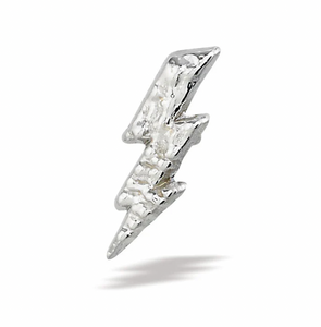 BODY GEMS 'Lightning Bolt' 14kT White Gold