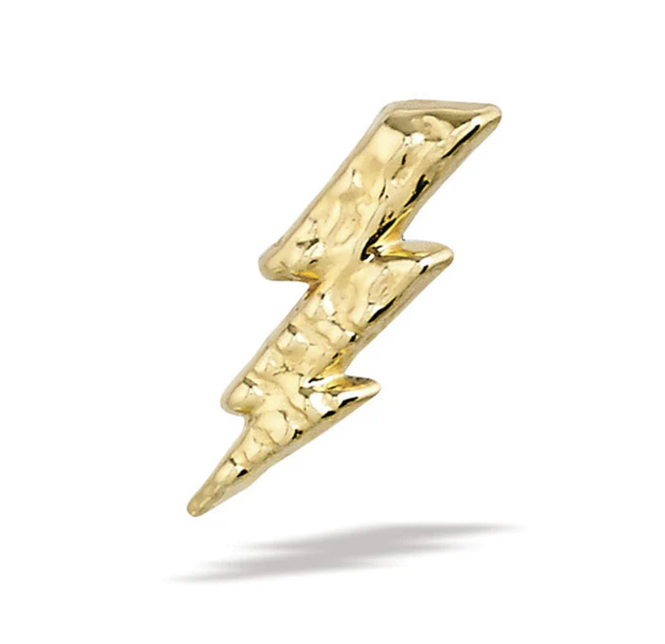 BODY GEMS 'Lightning Bolt' in 14kT yellow gold