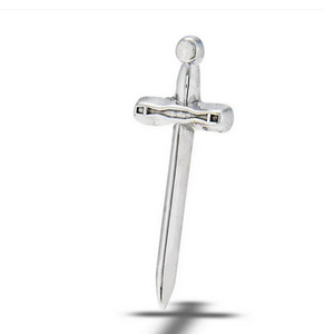 BODY GEMS 'Excalibur Sword' in 14kT white gold