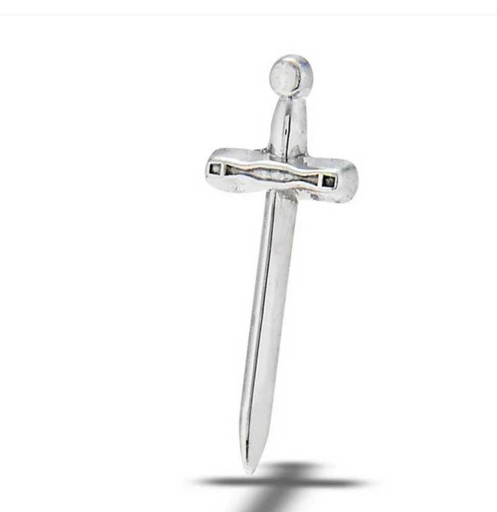 BODY GEMS 'Excalibur Sword' in 14kT white gold