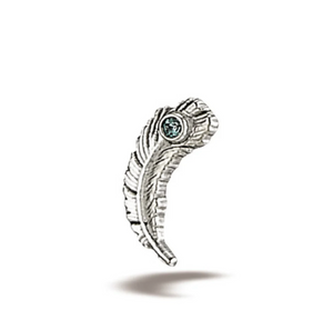 BODY GEMS 'Feather' in CZ, set in 14kT white gold