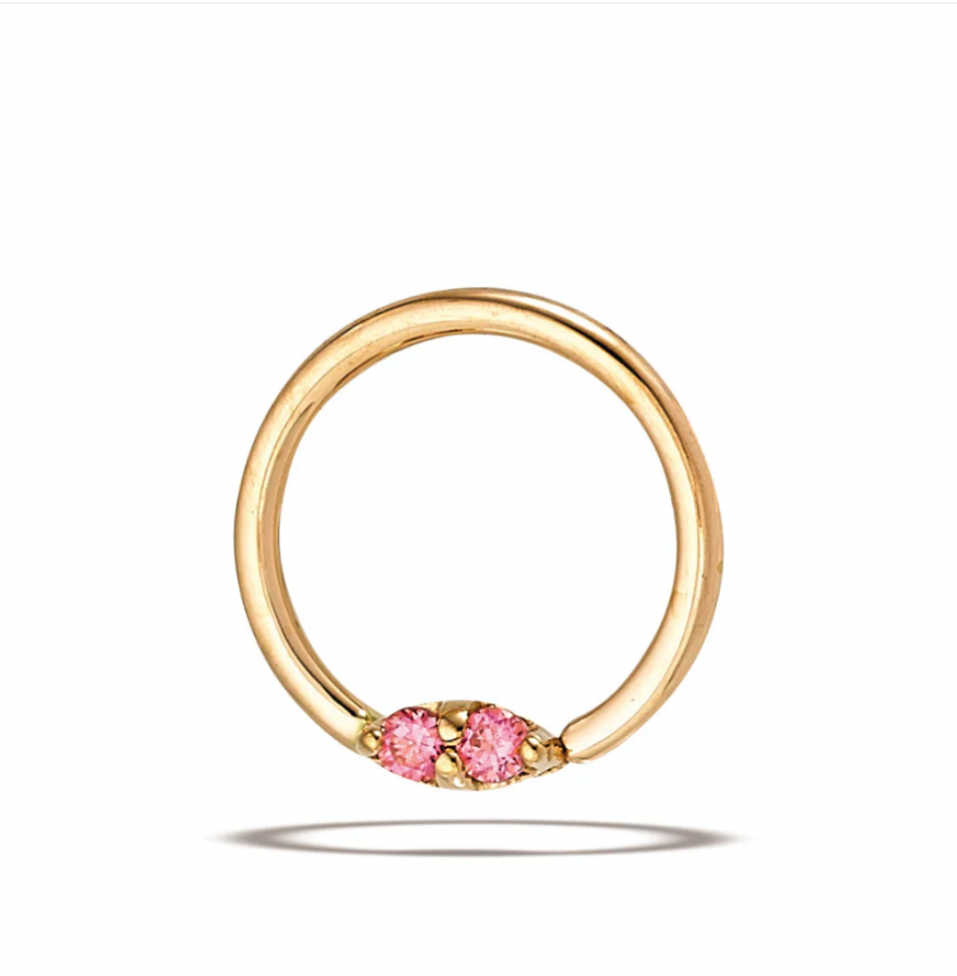 BODY GEMS 'Marquise Ring' in White CZ, set in 14kT yellow gold